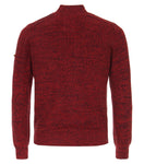 Redmond Pullover met zipper rood