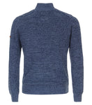 Redmond Pullover met zipper blauw