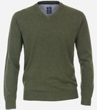 Redmond pullover v-hals groen
