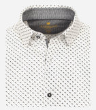 Redmond business shirt lange mouw grijs met print