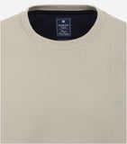 Redmond sweatshirt ronde hals beige/terra