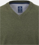 Redmond pullover v-hals groen