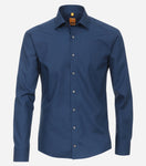 Redmond business shirt lange mouw donkerblauw
